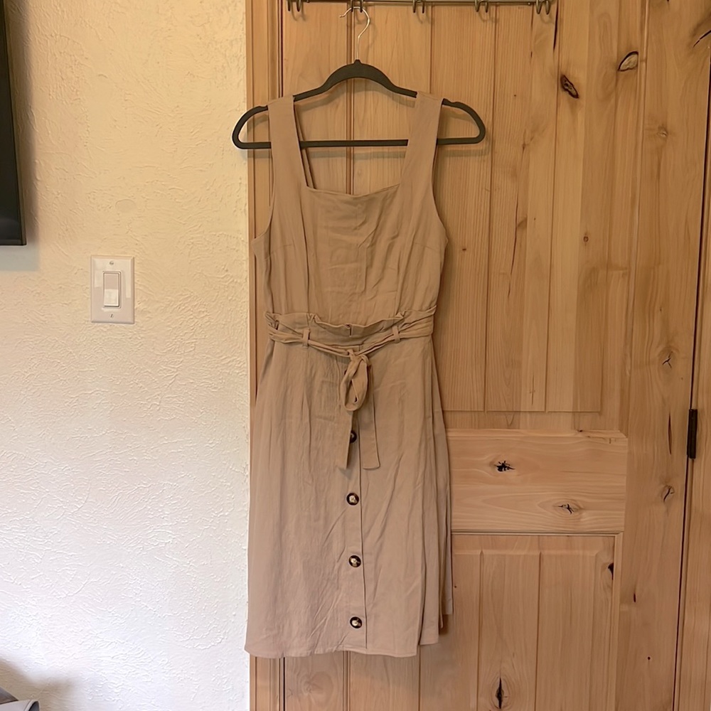 Boutique Tan Dress